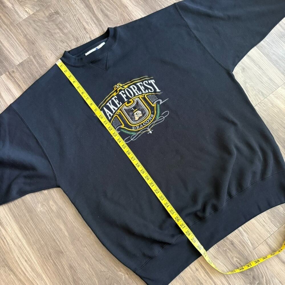 Vintage Wake Forest University Crewneck Sweatshirt Men's Size 2XL 1990s WFU - Picture 5 of 8